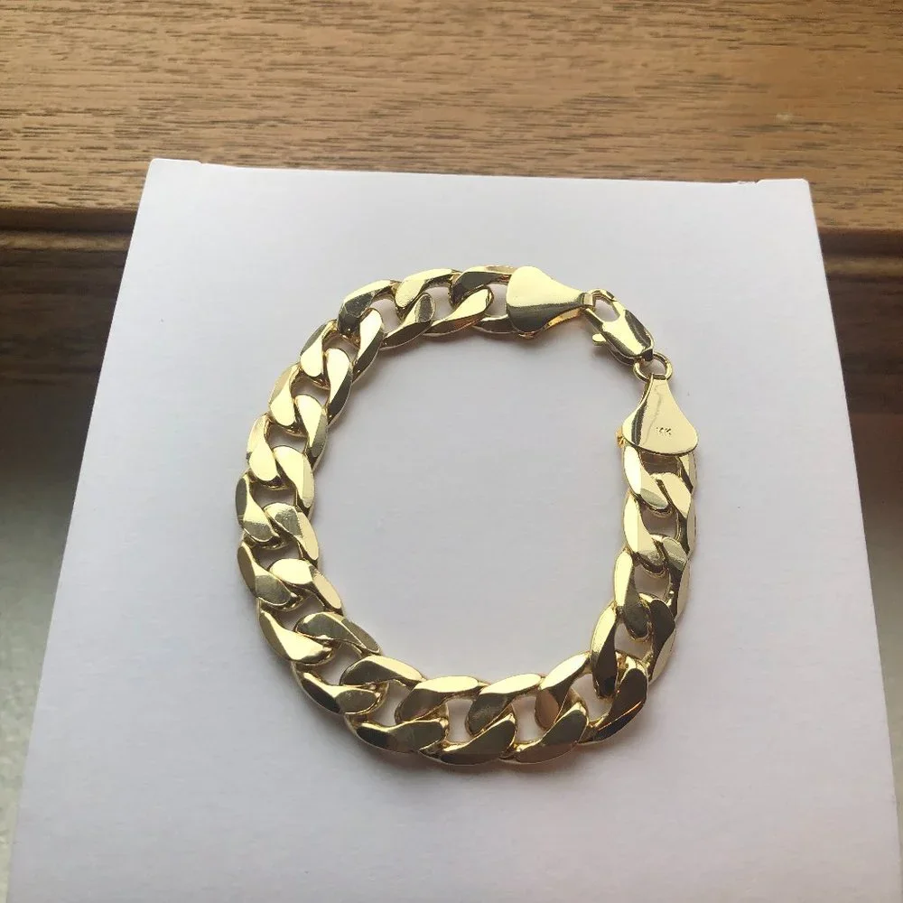 NEW 14KT 12MM STAMPED THICK 8